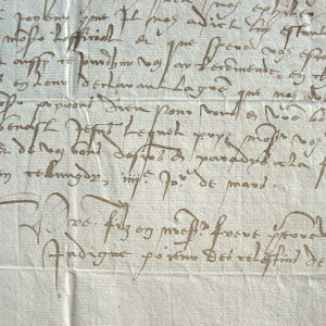 Le prieur des Célestins de Rouen discute des droits féodaux.