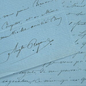 Le paysagiste Auguste Régnier entièrement absorbé par son tableau.