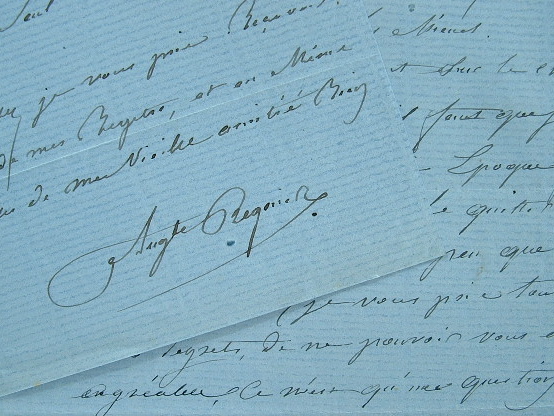 Le paysagiste Auguste Régnier entièrement absorbé par son tableau.