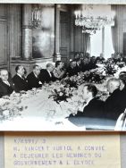 Vincent Auriol. Lot de 3 photos de presse.