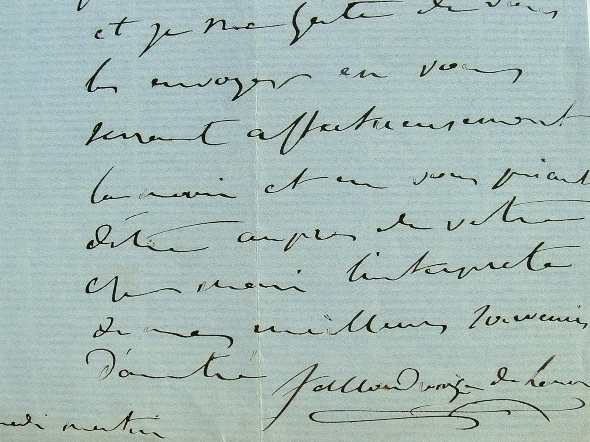 Salladrouze de Lamornaix envoie ses invitations.