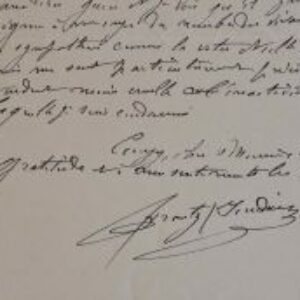 Charles Lameire écrit une lettre amicale.