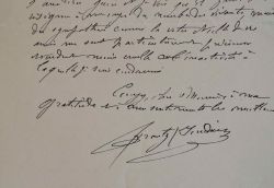 Charles Lameire écrit une lettre amicale.