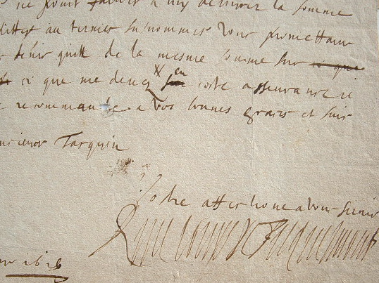 L'abbé de Mouzon, René Louis de Ficquelmont, fait ses comptes.