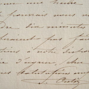 Le peintre Pierre Outin demande un cadre pour son tableau.