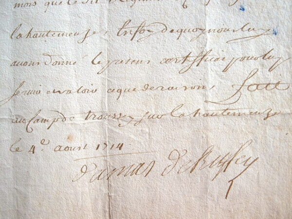 Le comte de Ruffey campe avec son armée à Troussey, en Haute-Meuse.