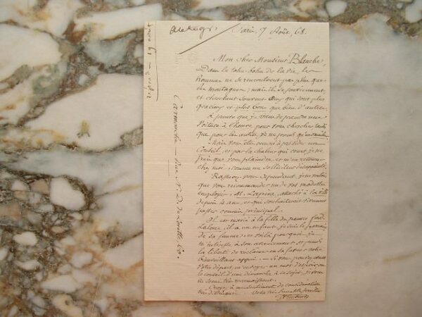 Pierre Carmouche. Lettre amicale à M. Blanche.