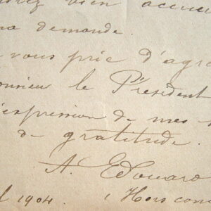 Le peintre caennais Albert Edouard propose ses tableaux exposés au Salon.