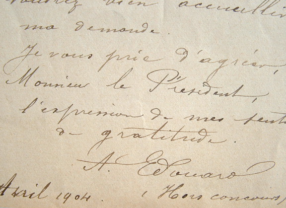 Le peintre caennais Albert Edouard propose ses tableaux exposés au Salon.