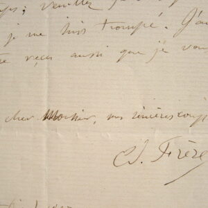 Edouard Frère négocie un tableau.