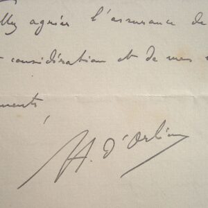 Henri d'Orléans. Visite au président de la République.