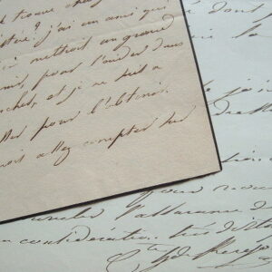 Deux lettres de l'agronome Hervé de Kergolay.