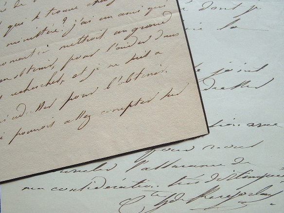 Deux lettres de l'agronome Hervé de Kergolay.