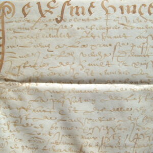 Vente d'une pièce de terre à Sainte-Reine (Haute-Saône) en 1581.