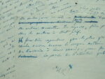 Manuscrit d'une chronique d'Alphonse Karr pour le Diable à Paris.
