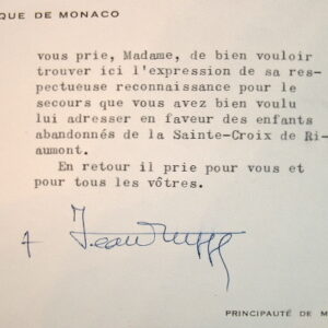 L'évêque de Monaco vient en aide aux enfants abandonnés de Riaumont.