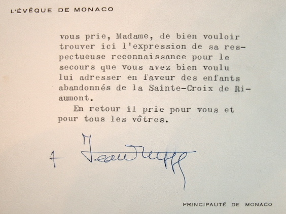 L'évêque de Monaco vient en aide aux enfants abandonnés de Riaumont.