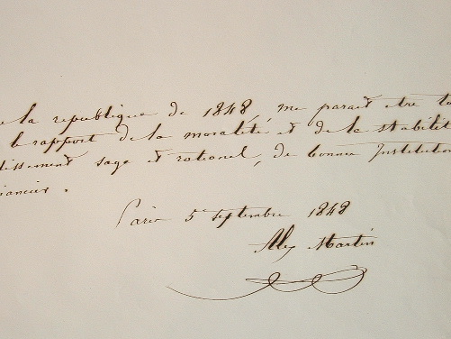 Le député maire d'Orléans exprime sa vision de la République de 1848.