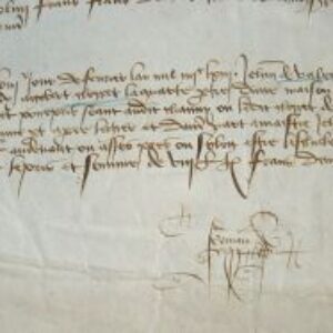 La ville de Chauny (Picardie) paie sa contribution au duc d'Orléans.