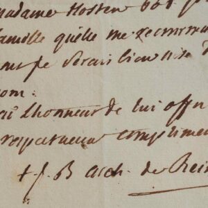 Un geste généreux de l'archevêque de Reims, Mgr Latil.