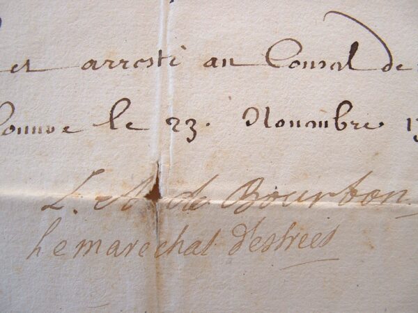 Le comte de Toulouse et le Maréchal d'Estrées au Conseil de Marine.