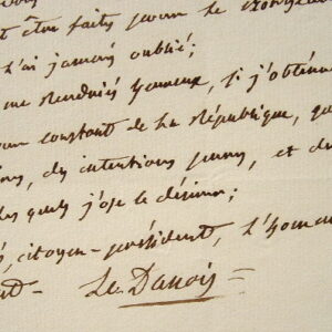 Le député de Bernay Le Danois présente sa candidature à Sieyès.