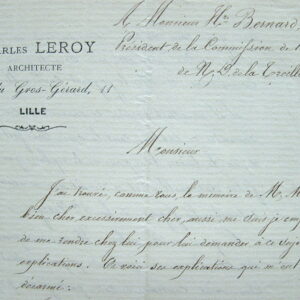 L'architecte Charles Leroy et l'ornementation de Notre-Dame de La Treille de Lille.