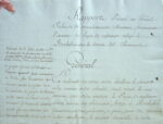 Manuscrit sur la réorganisation des chiourmes de Toulon.