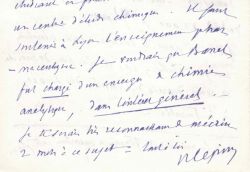 Raphaël Lépine défend l'enseignement de la chimie à Lyon.