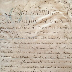 Lettres de foi et hommage de seigneuries sarthoises.