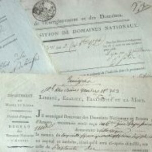 Vente de domaines nationaux à Villevêque.