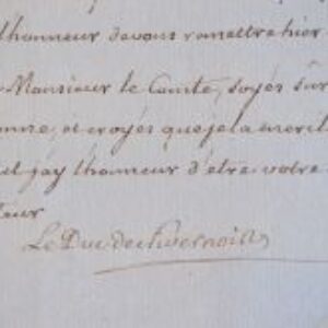 Le duc de Nivernais attend un tableau du comte d'Angiviller.