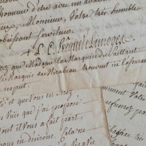 L'évêque de Limoges vient en aide à un gentilhomme du Limousin.