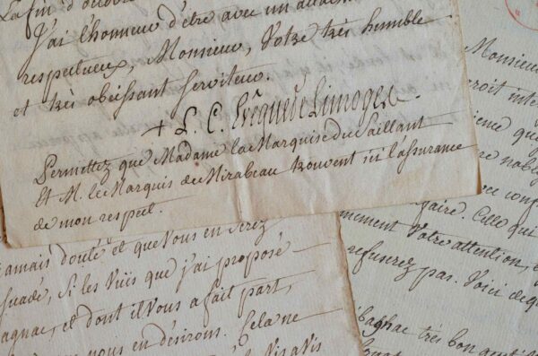 L'évêque de Limoges vient en aide à un gentilhomme du Limousin.