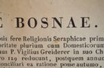 Grand tableau chronologique des vicaires de l'Eglise de Bosnie.