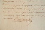 Lettre du Marquis de Chauvelin pendant la Guerre de Succession d'Autriche.