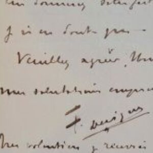 L'Abbé Félix Devigne achète un dessin de Maître.