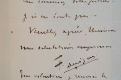 L'Abbé Félix Devigne achète un dessin de Maître.