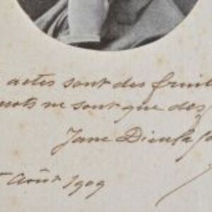 La devise de l'exploratrice et archéologue Jane Dieulafoy.