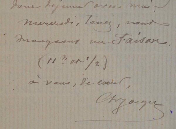Le peintre Charles Jacque organise une réunion avec Jules Claretie.
