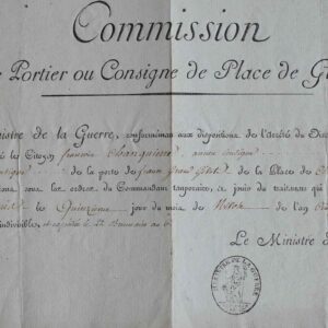 Nomination d'un consigne pour surveiller l'entrée des étrangers à Givet.