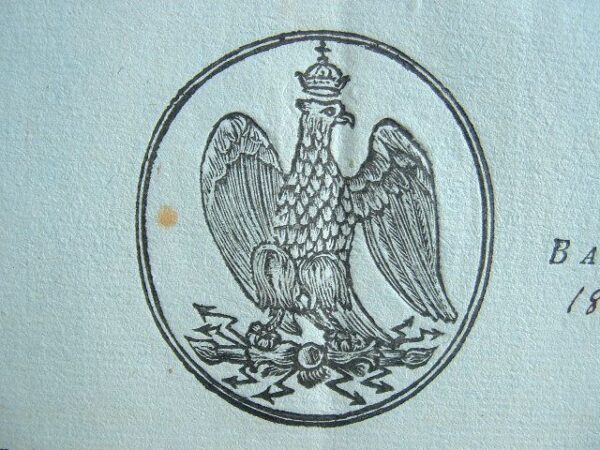 Lettre avec belle vignette corse.