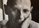 Très beau et grand portrait de Michel Foucault par Bruno de Monès.