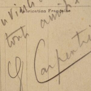 Le boxeur Georges Carpentier croit aux chances de l'invincible Juanito.