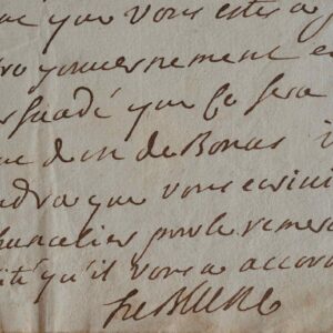 Le Marquis d'Averne reçoit sa charge de gouverneur de Navarrenx et Bearn.