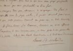 Lettre de l'historien orléanais, Boucher de Molandon.