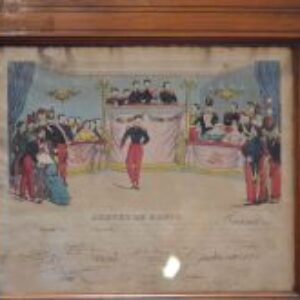 Rare brevet de danse du XIXe.