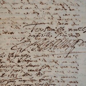 Rare lettre du protecteur de Corneille, François de Harlay, adressée à Richelieu.