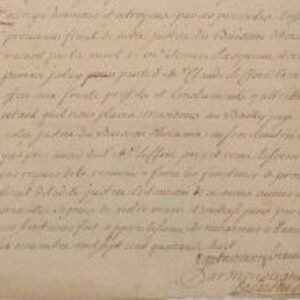 Le maréchal de Montmorency nomme un procureur au Buisson d'Hervaux (Yonne).