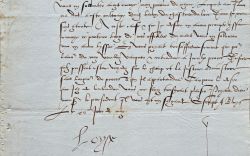 Louise de Savoie s'attaque au baron de Château-du-Loir (Sarthe).